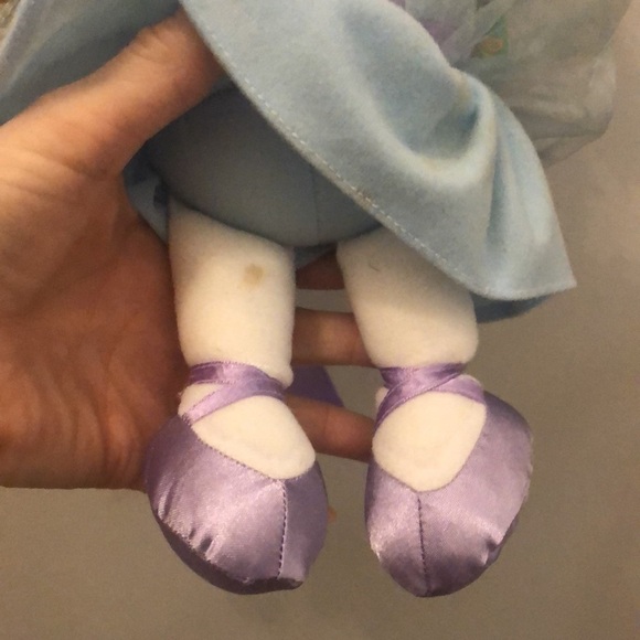 Dora the Explorer Backpack Blue Sparkle Ballerina Plush Zipper Back 2005 - Picture 5 of 12